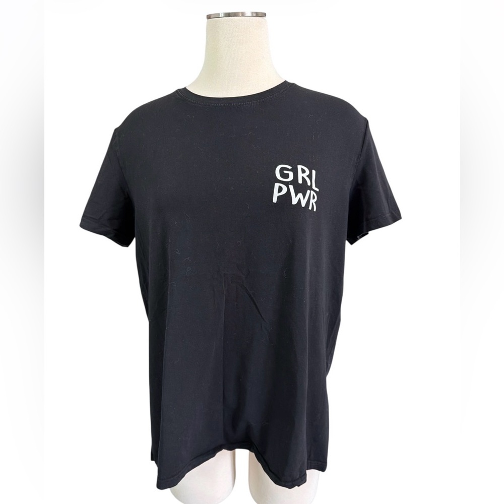 GRL PWR T-Shirt Color Black Size XXL